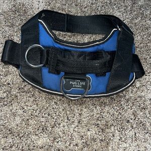 Blue Pug Life Harness